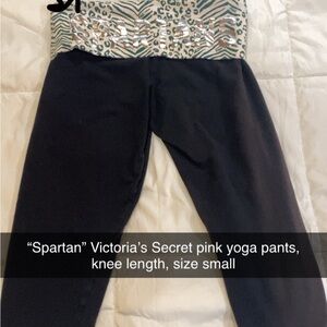 Victoria's Secret Black and Green Leggings